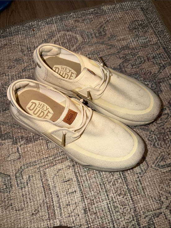 Hey Dude Other - Hey Dude Men's Slip-On Loafers in Cream